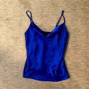 Blue Silk Top